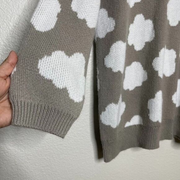 Torrid Sweater 2X Oversized Pullover Long Tunic  Knit Cloud Rainbow Preppy - Picture 5 of 8